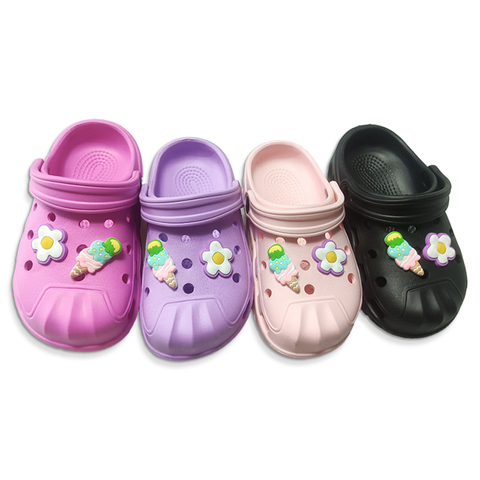 Cute Cartoon Kids Summer EVA Shoes for Girls Garden Shoes Children Slides Slippers