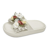 Children's EVA Shoes Solid Color Sole Waterproof Colorful Rose Decoration Slippers