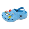 Kid's EVA Sandal Beach Garden Shoes with Super Cute Decorations Solid Color Garden Shoes for Boys