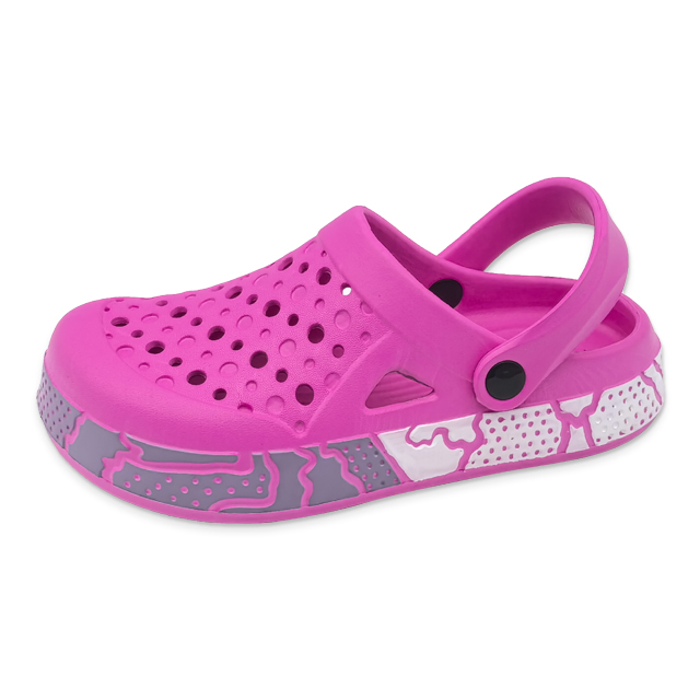 Women's EVA Shoes Contrast Color Sole with Pattern Waterproof Garden Shoes