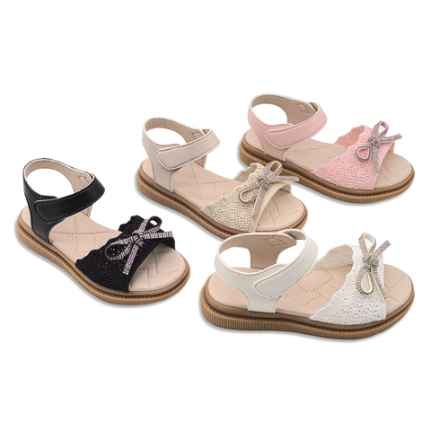Children Shoes Leisure Leather Shoes Soft Girls Bowknot Princess Casual Shoes