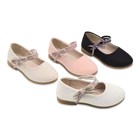 Kids Princess Leather Shoes Girl's Shoes Bowknot Ballet Princess Shoes Walking
