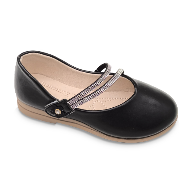 Kid’s Shoes Leisure Leather Shoes Soft Girls With Drill Princess Casual Shoes