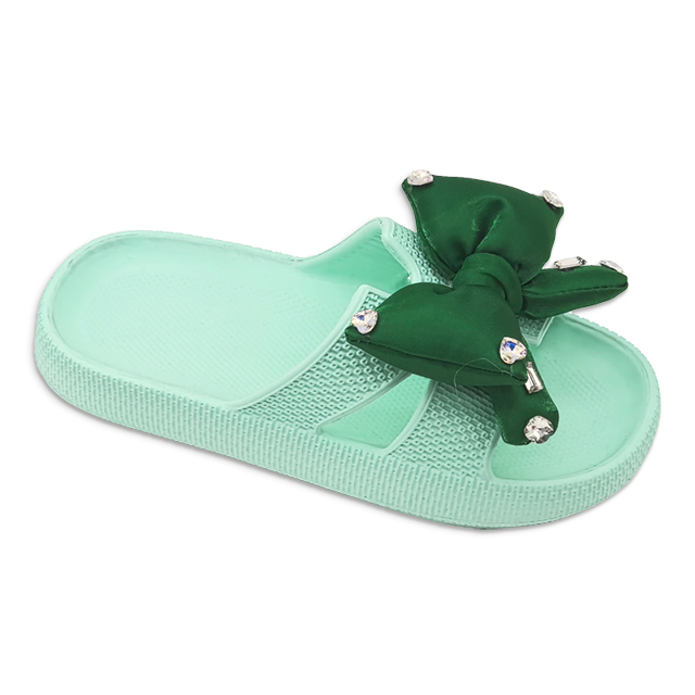 Kids EVA Slippers Cute Bowknot Accessories Slippers Solid Color Home Classic For Girls
