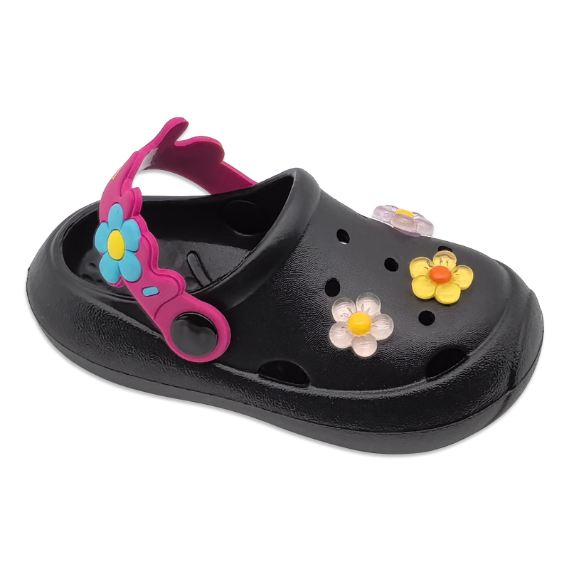 Children's EVA Shoes Comfortable Non-slip with Flowers Decoration Sandals for Girls Ashion Cute Kids Sandals