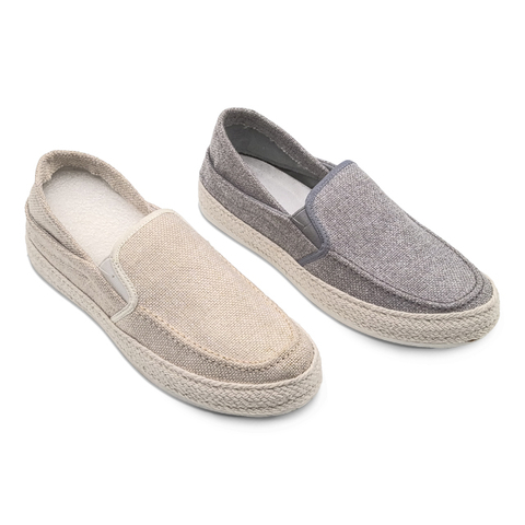 Loafer Men's Flat Canvas Shoes Breathable Casual 