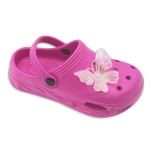 Kid's EVA Slippers for Girls Beach Shoes Summer Outdoor Shoes Upper with Butterfly Slippers