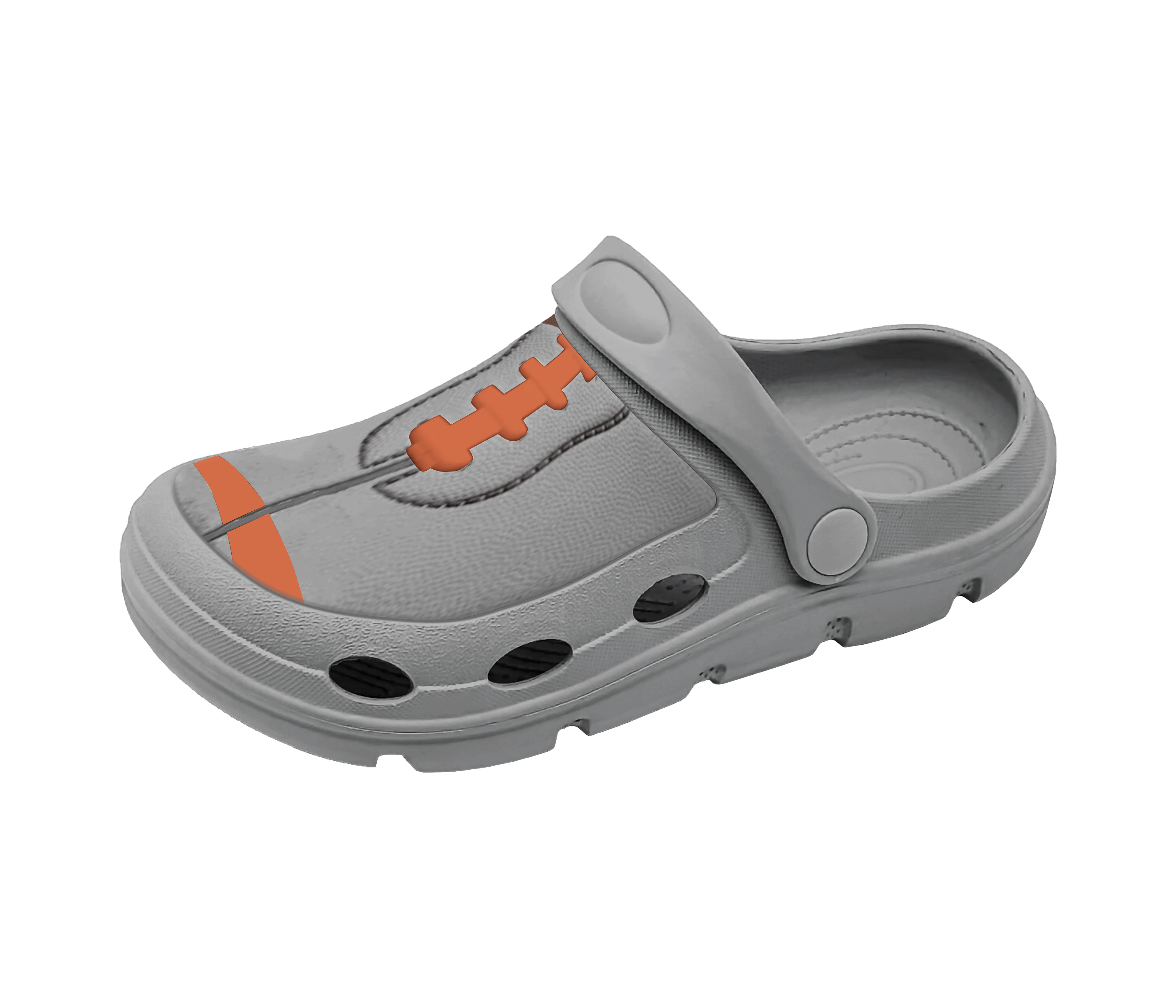Children's EVA Shoes Solid Color Waterproof Baseball Decoration Slippers