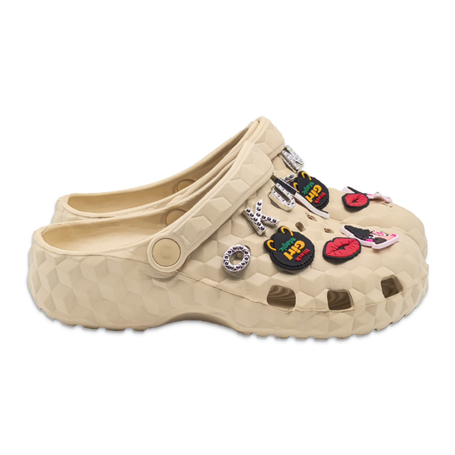 Women's EVA Shoes Solid Color Trendy Letter Decorated Slippers
