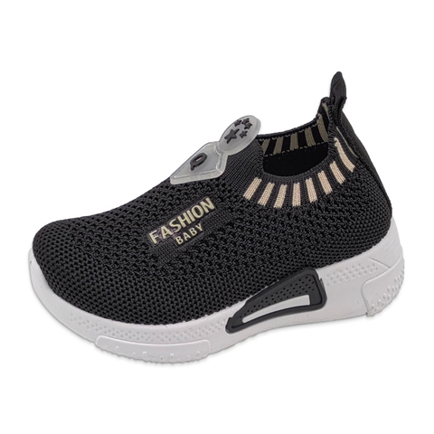 Kid's Injection Shoes Flying Knitted Mesh Fashionable Casual Sports Shoes