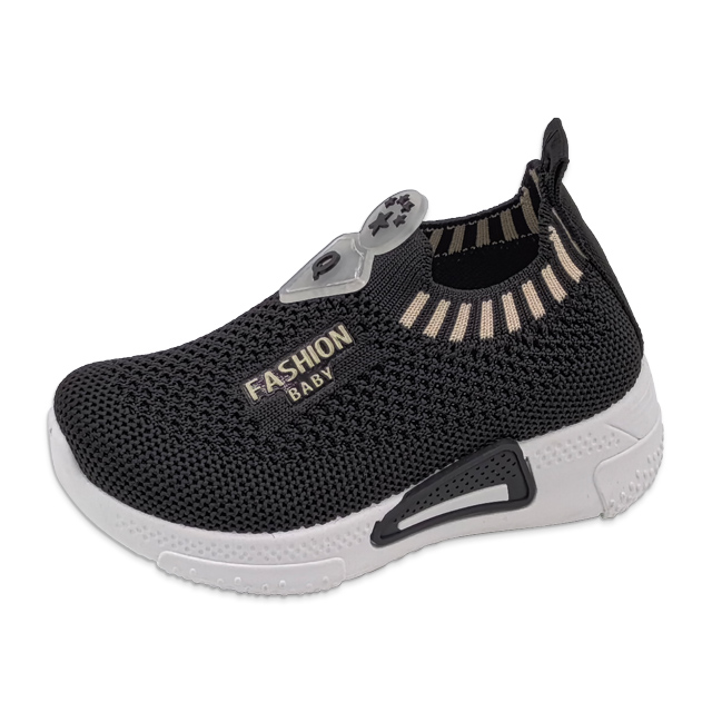 Kid's Injection Shoes Flying Knitted Mesh Fashionable Casual Sports Shoes