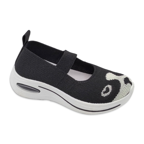 Kid's Injection Shoes Flying Knitted Mesh Thick Soled Cute Casual Walking Shoes