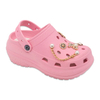 Women's EVA Fashion Slippers Thick-soled Shoes with Pearl Butterfly Decoration