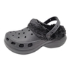 Women's EVA Shoes Solid Color Winter Cotton Slippers Thick Soled Increase Height Warm Woolen Shoes