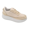 Women's Injection Sneaker Print Shoes with Lace-up Platform Thick Soled Walking Shoes