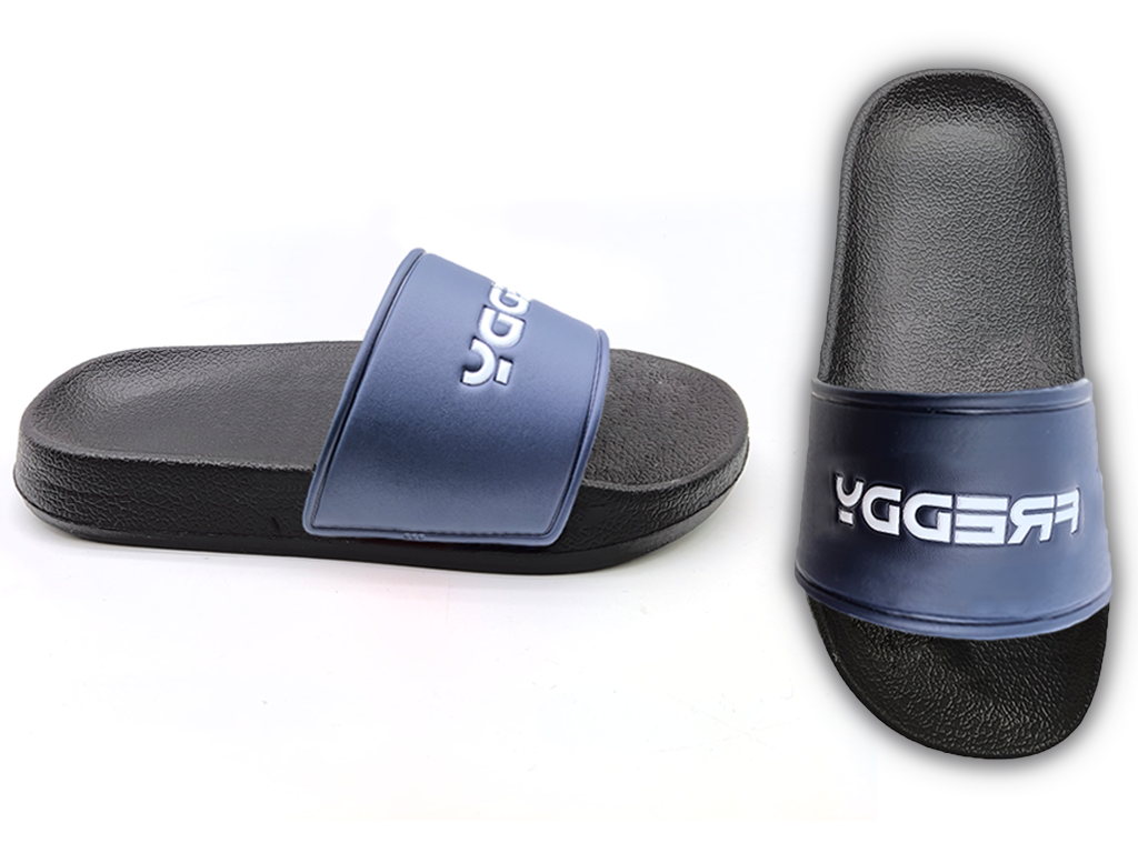 Men's EVA Shoes Solid Color Trendy Letter Decorative Slippers