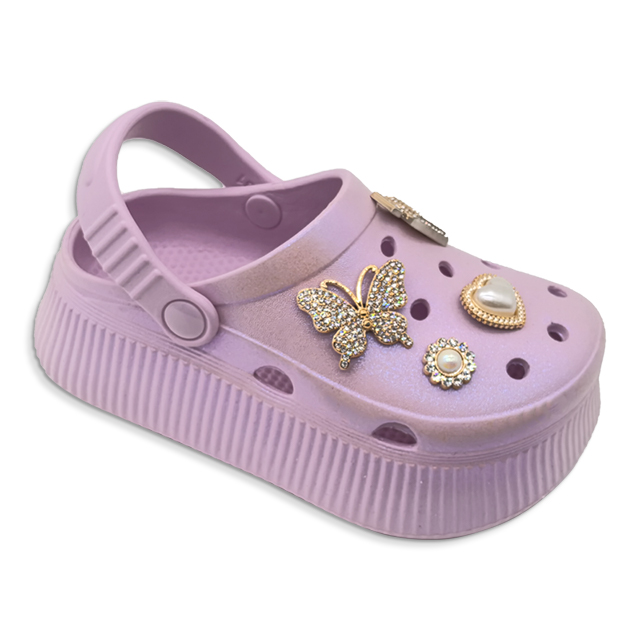 Kid‘s EVA Garden Shoes with Thick Bottom Outdoor Soft Beach Shoes for Girls Children Sandals