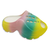 EVA Soft Sole Women's Shoes Outdoor Beach Shoes Girl's Slippers Gradient Color with Thick Bottom