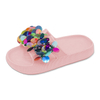 Children's EVA Shoes Solid Color Sole Waterproof Colorful Sequin And Bead Decoration Slippers