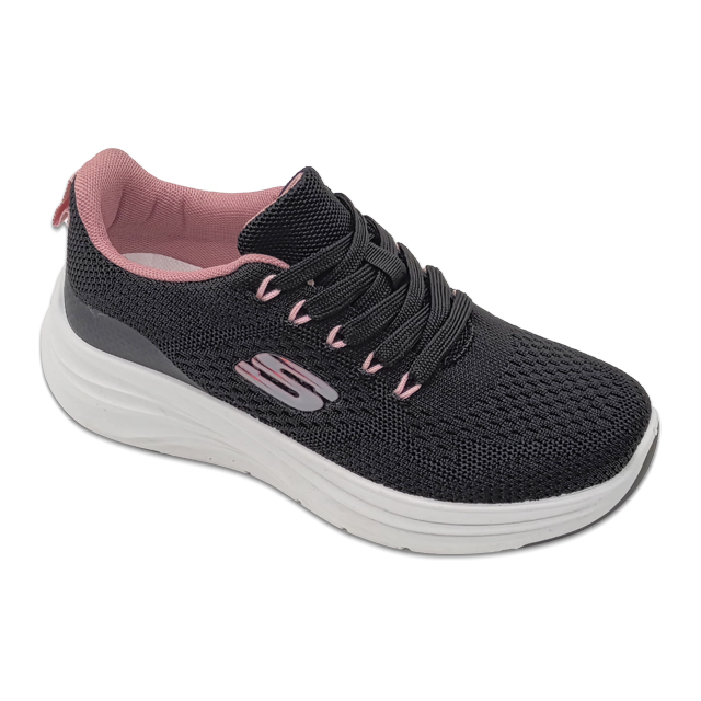 Women Shoes Casual Sneakers Mesh Fabric Upper PVC Injection Shoes Two-tone