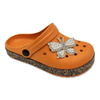EVA kid's garden shoes girl's closed-toes shoes Upper with butterfly decoration Special material sole