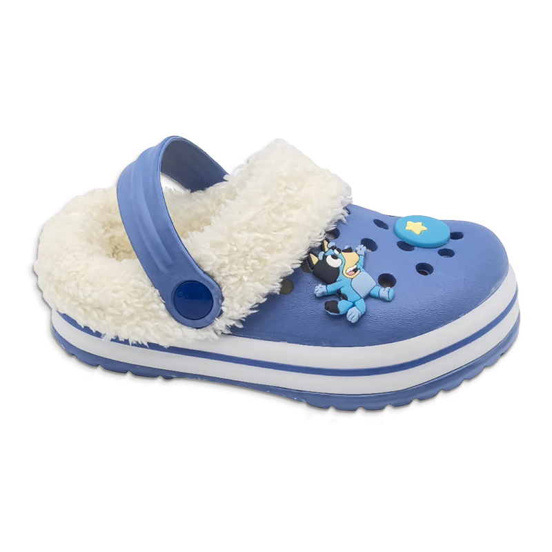 Kid's EVA Cotton Slippers Shoe Unisex Shoes Winter Style Detachable Washable Home Plush Shoes Outdoor Thickened Cotton Slippers With Cute Dog Accessories