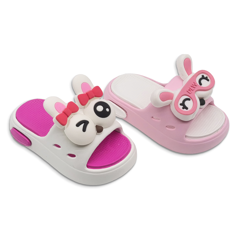 Children's EVA Slippers Cartoon Rabbit Ears Decoration Home Shoes for Boys And Girls Summer Soft Indoor Outdoor Sandals