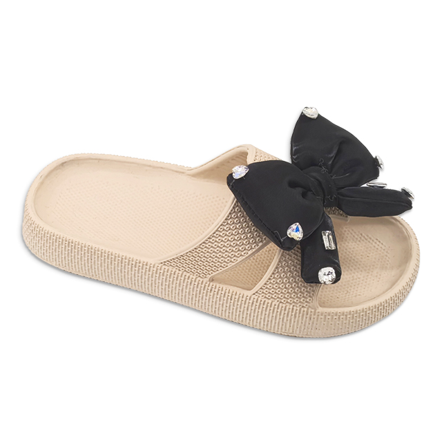 Kids EVA Slippers Cute Bowknot Accessories Slippers Solid Color Home Classic For Girls