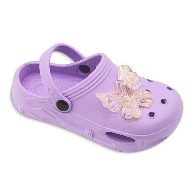 Kid's EVA Slippers for Girls Beach Shoes Summer Outdoor Shoes Upper with Butterfly Slippers