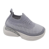 Kid's Injection Shoes Flying Knitted Walking Shoes Solid Color Mesh Casual