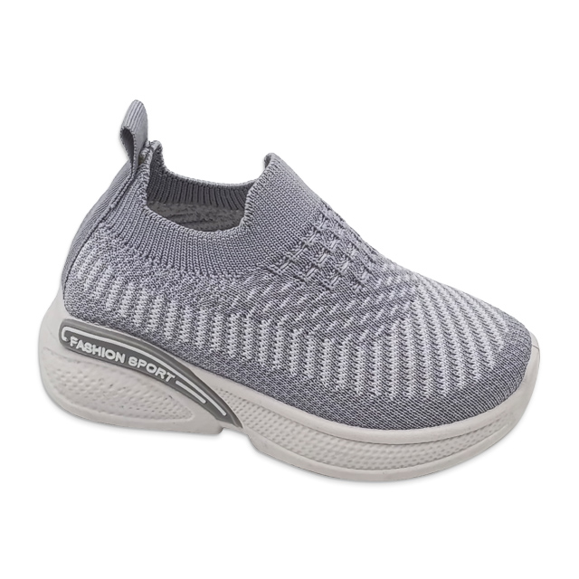 Kid's Injection Shoes Flying Knitted Walking Shoes Solid Color Mesh Casual