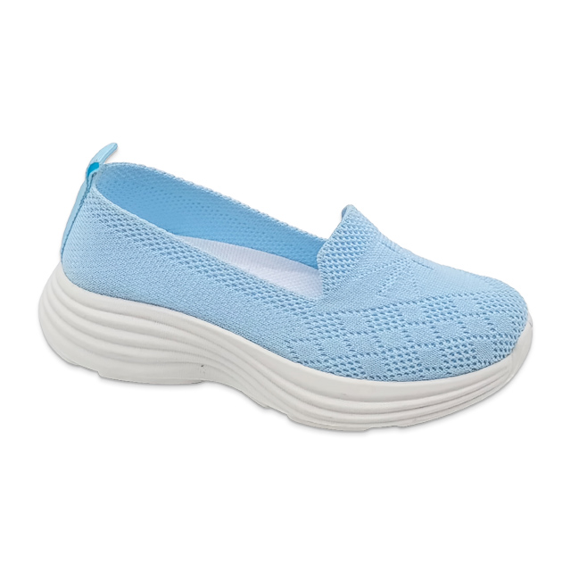 Children's Casual Knitted Flat Shoes Comfort Slip-on Girl's Walking Shoes