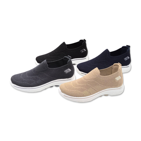 Men's Injection Shoes Fly Woven Non-slip Casual Thick Soled Walking Shoes