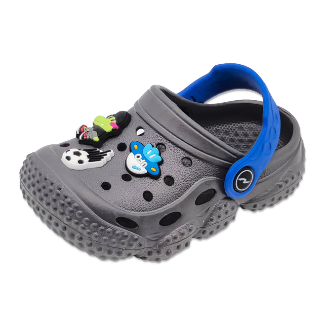 Children's EVA Slippers Bottom of Tire Shoes with Cartoon Crocodile Decoration