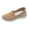 Women's Injection Shoes Solid Color Walking Shoes Casual Knitted Shoes