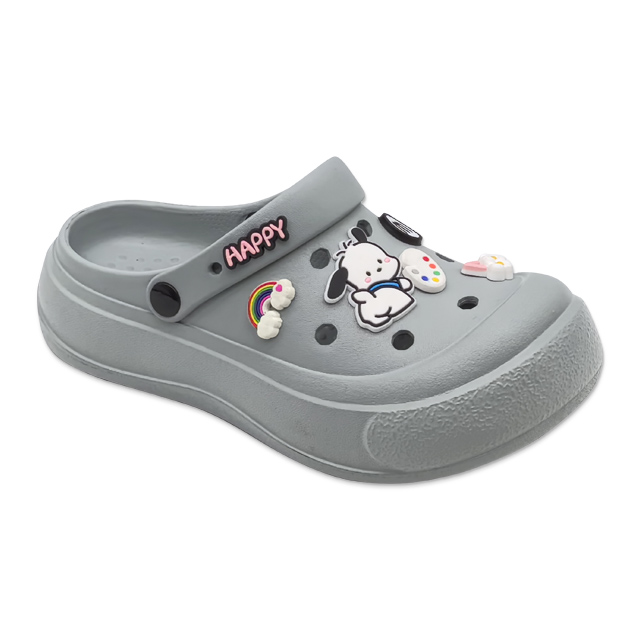 Kid's EVA Classic Thick Soled Round Toe Shoes Garden Shoes With Cute Pochacco Series Decoration