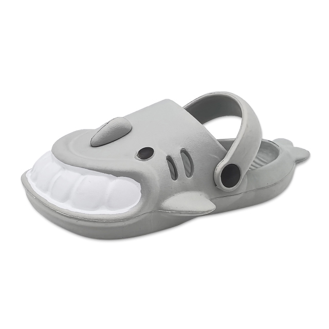 Kid's Funny Slippers Solid Color Cartoon Shark Indoor Slippers