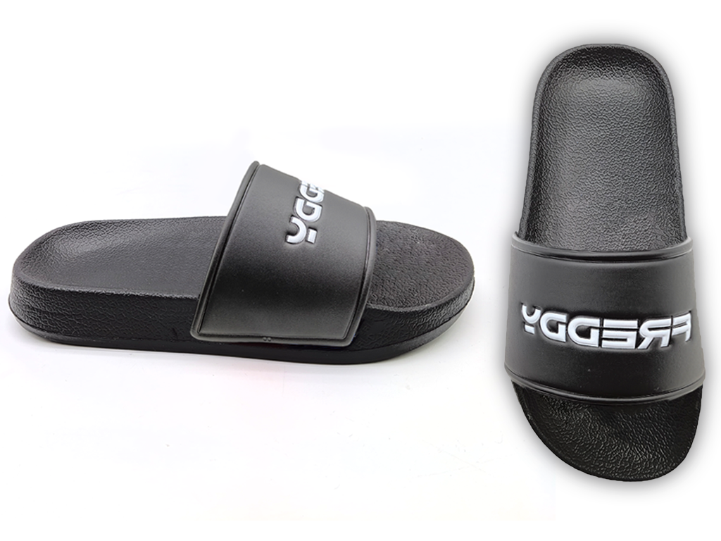 Men's EVA Shoes Solid Color Trendy Letter Decorative Slippers