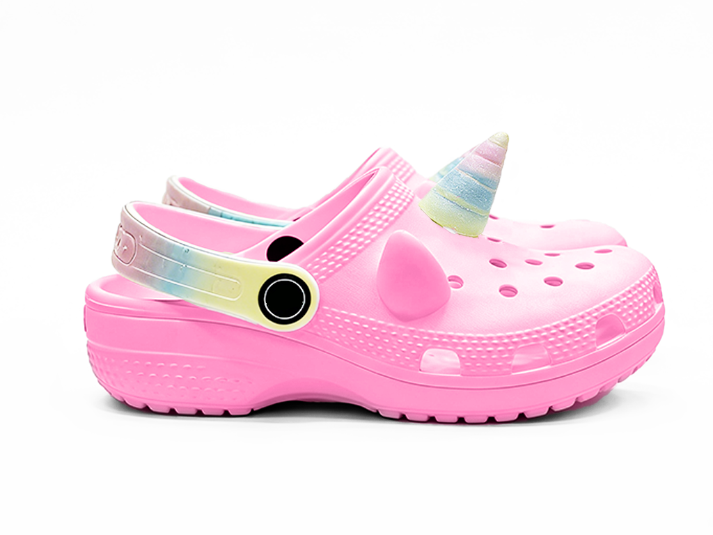 Children's EVA Shoes Multi Color Waterproof Unicorn Decoration Clogs
