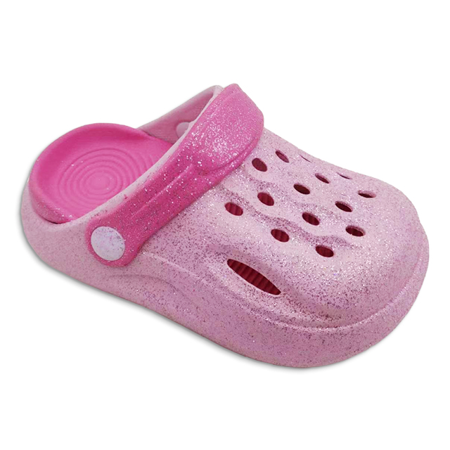 Children’s EVA Garden Shoes Vogue Beach Sandals Summer Slippers Soft Kids Outdoor Slippers with Sequins