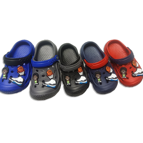 Breathable Eva Children Shoes with Cartoon Design Rubber Patch Around The Upper
