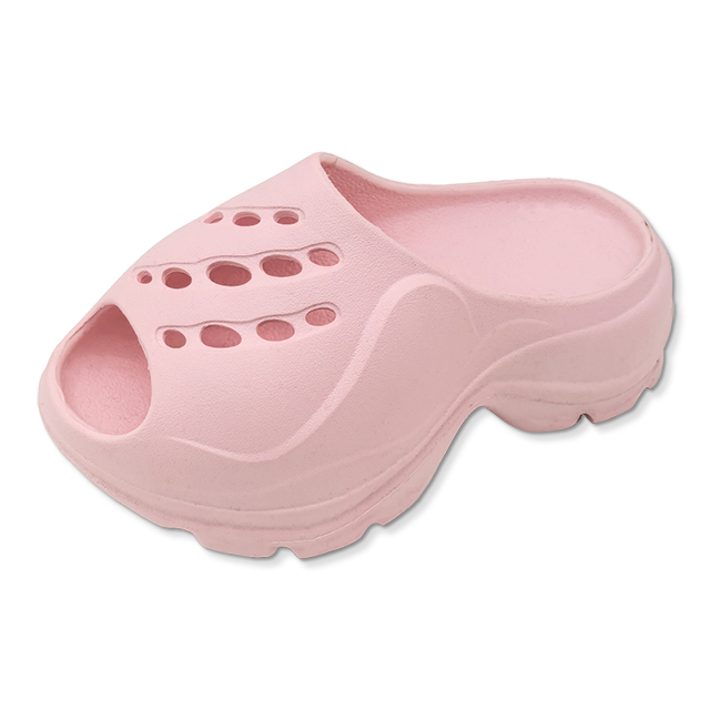 EVA Soft Sole Women's Shoes Outdoor Beach Shoes Girl's Slippers Colorful Solid Color with Thick Bottom 