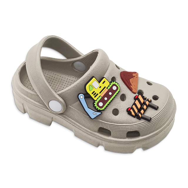 Kid’s EVA Shoes Fashion Cute Garden Shoes Baby Boys Outdoor Sandals Slippers With Shoe Upper Decoration