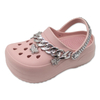 Women’s Eva Shoes with Thick Bottom Outdoor Summer Cute Girls Beach Slippers with Butterfly Chain