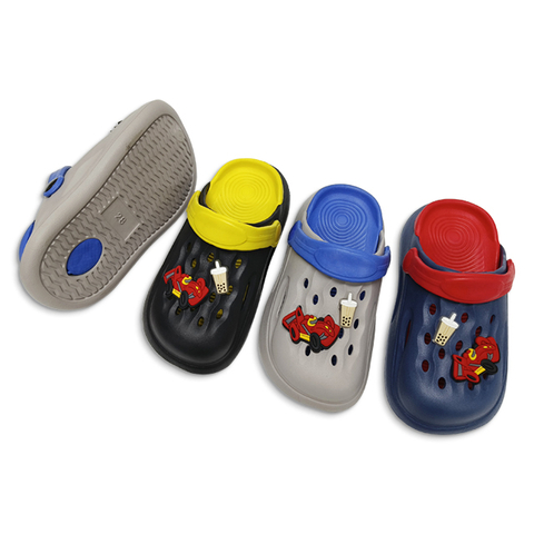 Kid’s EVA Sandals Children Beach Clogs Shoes with Multiple Shoe Upper Accessories for Kids Boys Girls