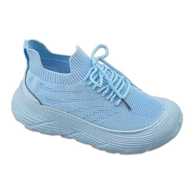 Women Shoes Casual Sneakers With Shoe Laces Flying Knitting Upper PVC Injection Shoes Solid Color