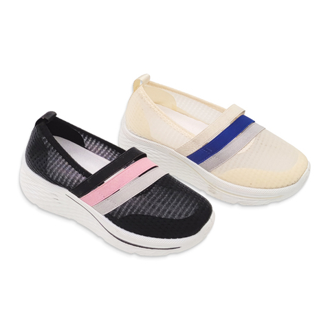 Women Injection Shoes Classic Casual Walking Thick Soled Shoes Ladies Loafers Slip on Breathable Mesh