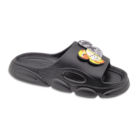 Men's EVA Shoes Solid Color Waterproof Cartoon Bear Decoration Indoor Slippers