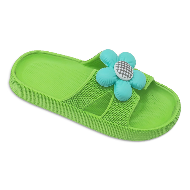 Kids EVA Slippers Cute Blue Little Flower Accessories Slippers Solid Color Home Classic For Children
