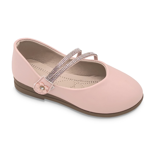 Kid’s Shoes Leisure Leather Shoes Soft Girls With Drill Princess Casual Shoes